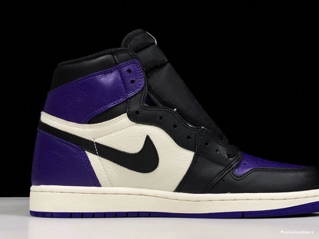 MaikeSneakers Air 1 Purple Jordan Court 555088-501 0807